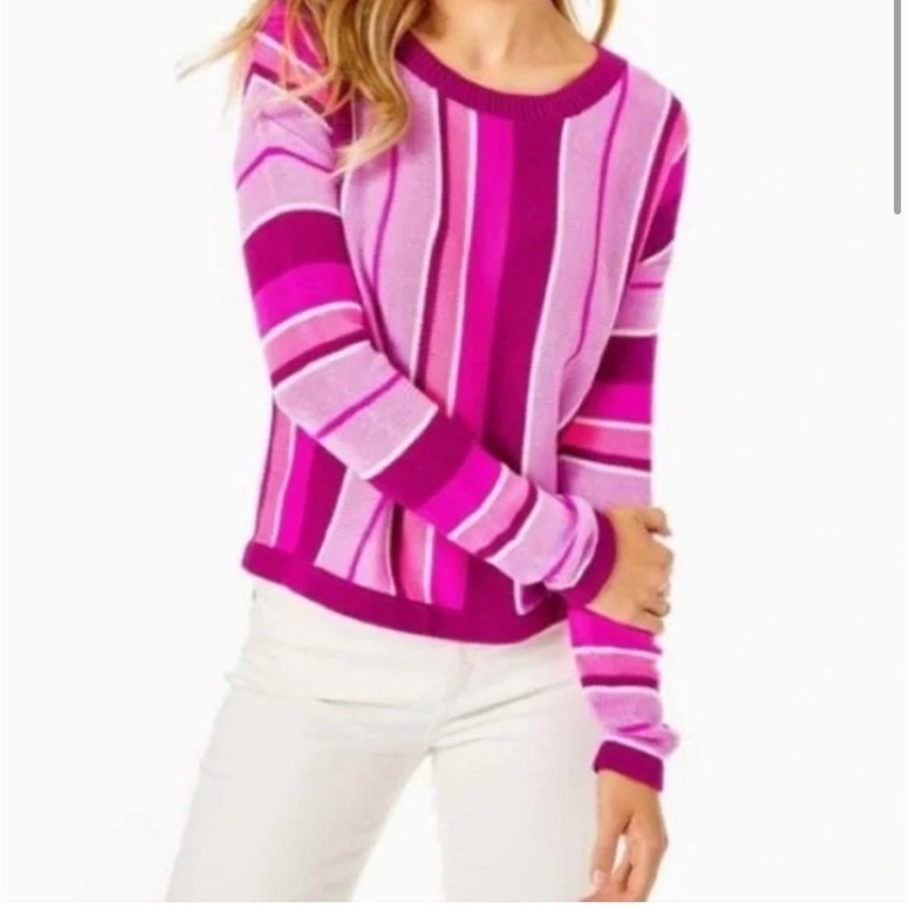 Lilly Pulitzer Daryl Island Jungle Sweater - Bordeaux Berry